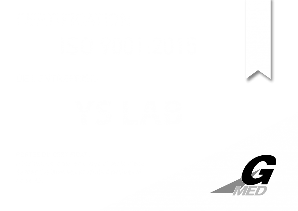 YSLAB - Eau de mer - ISO 9001