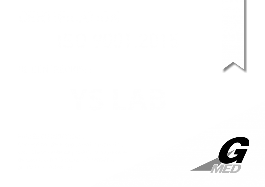 YSLAB - ISO 9001 - Hygiène santé complément alimentaire